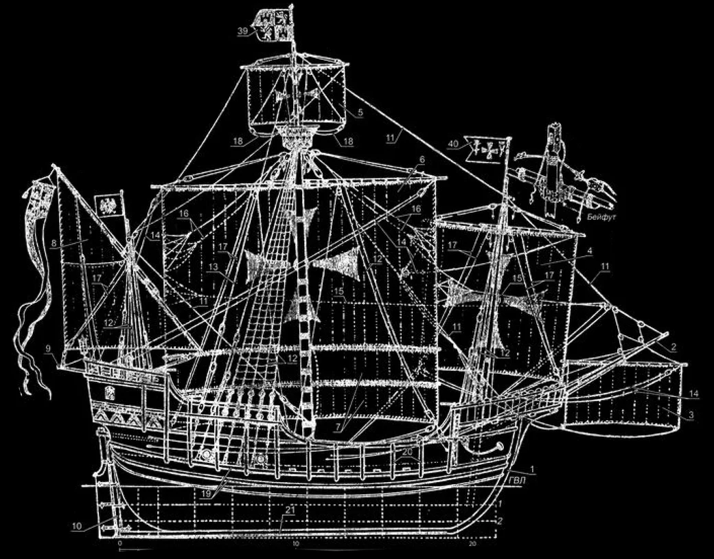 Pixelated sailing vessel symbolizing building towards a self-sovereign future