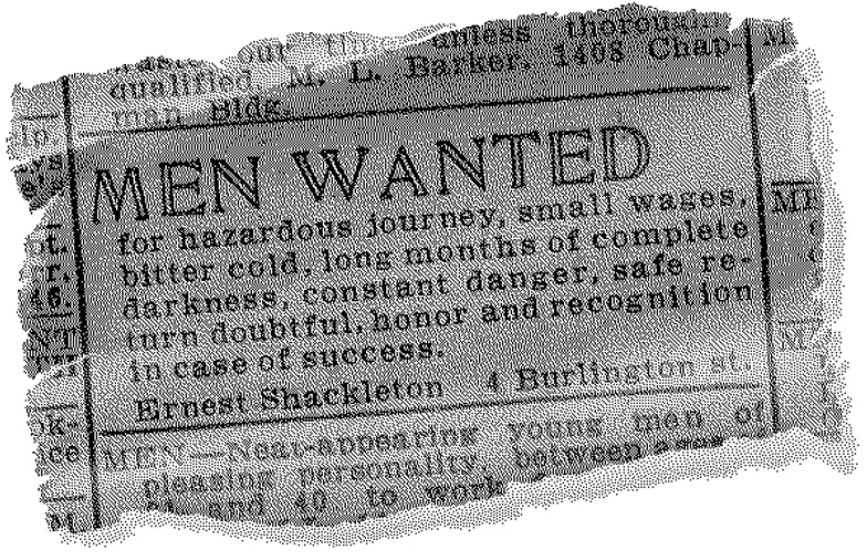 Vintage recruitment poster encouraging applications
